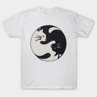 Ying Yang Cat T-Shirt